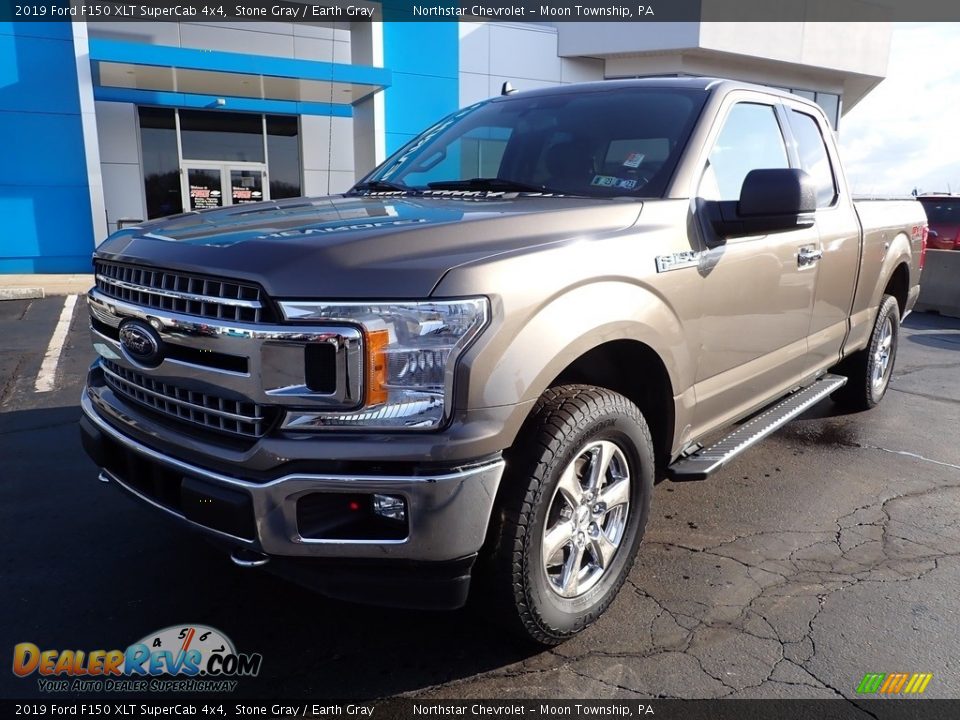 2019 Ford F150 XLT SuperCab 4x4 Stone Gray / Earth Gray Photo #2