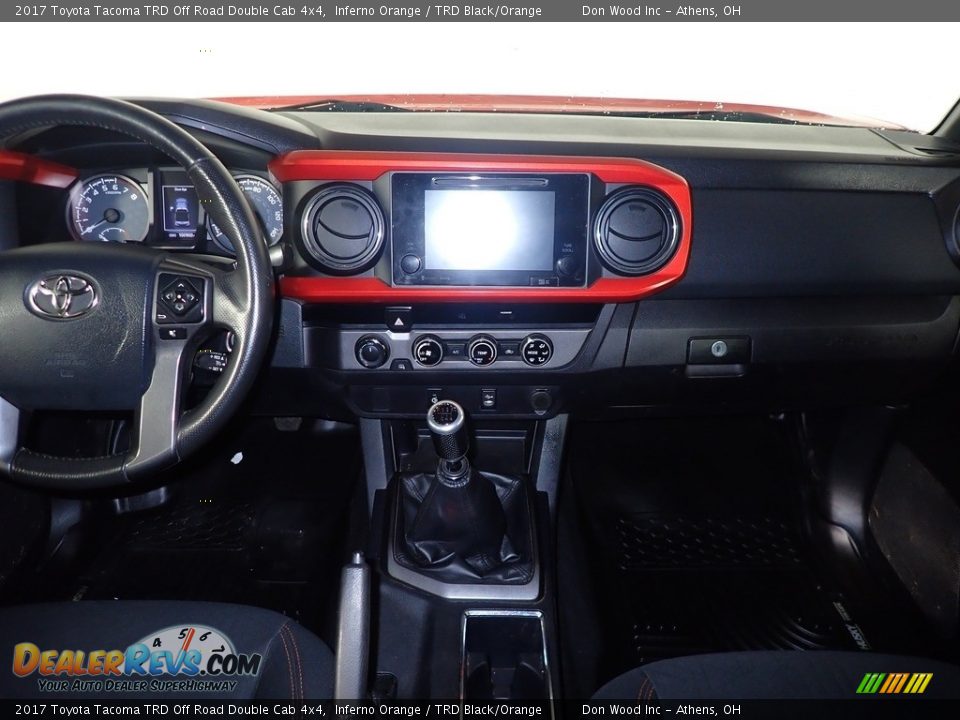 2017 Toyota Tacoma TRD Off Road Double Cab 4x4 Inferno Orange / TRD Black/Orange Photo #25