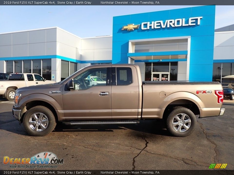 2019 Ford F150 XLT SuperCab 4x4 Stone Gray / Earth Gray Photo #3