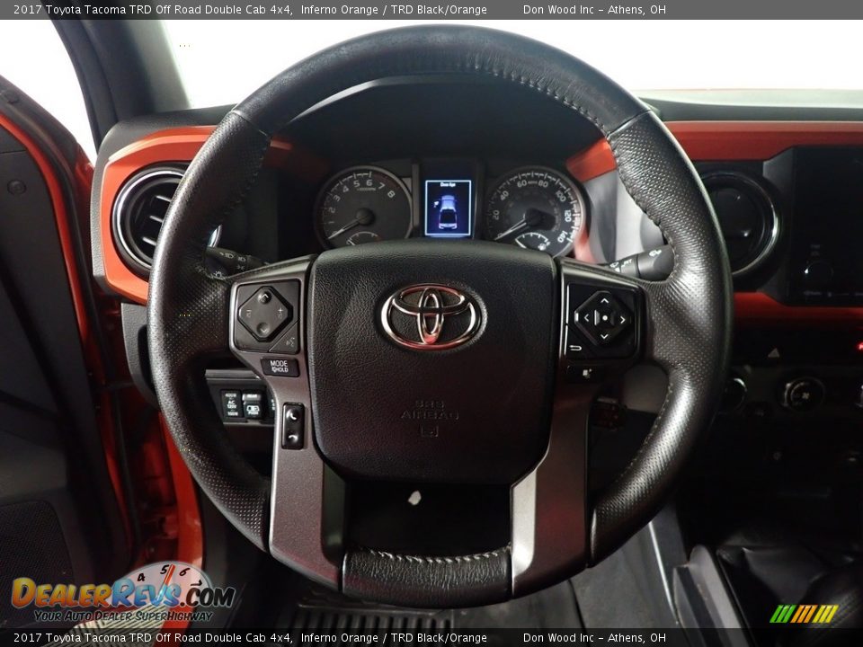 2017 Toyota Tacoma TRD Off Road Double Cab 4x4 Inferno Orange / TRD Black/Orange Photo #27