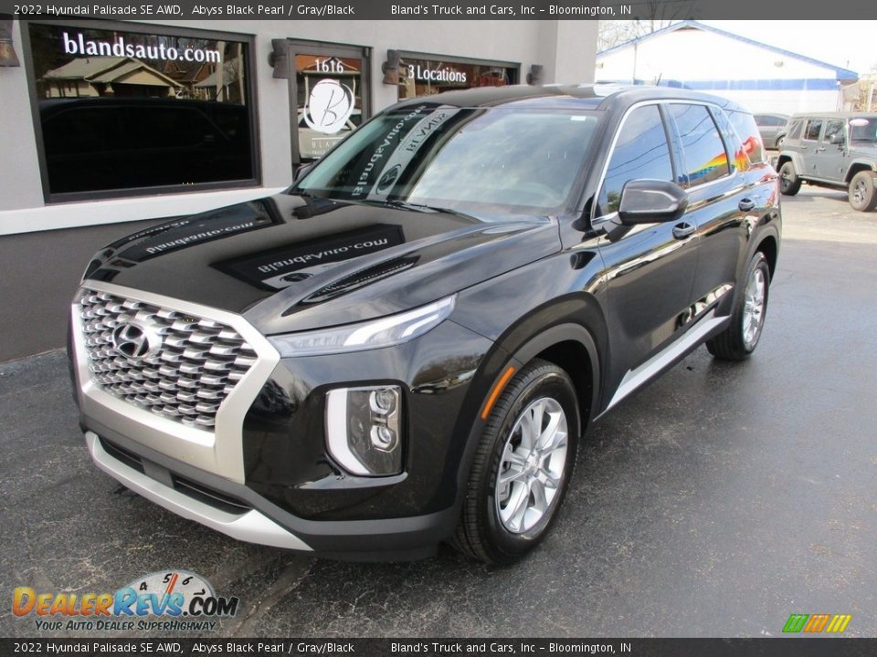 2022 Hyundai Palisade SE AWD Abyss Black Pearl / Gray/Black Photo #2