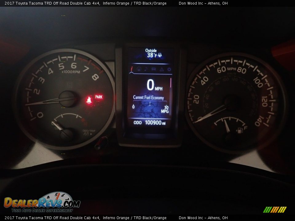 2017 Toyota Tacoma TRD Off Road Double Cab 4x4 Inferno Orange / TRD Black/Orange Photo #28
