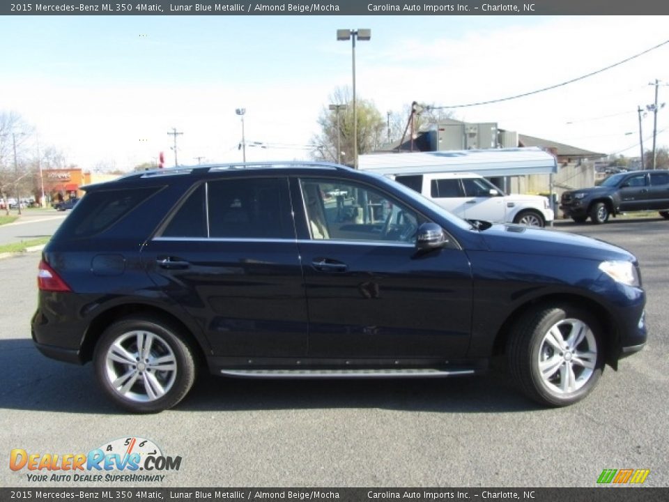 2015 Mercedes-Benz ML 350 4Matic Lunar Blue Metallic / Almond Beige/Mocha Photo #11