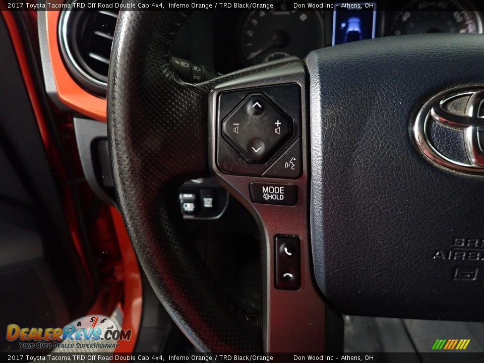 2017 Toyota Tacoma TRD Off Road Double Cab 4x4 Inferno Orange / TRD Black/Orange Photo #29