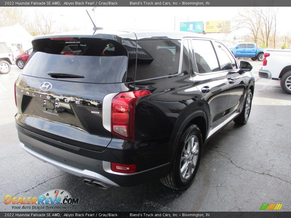 2022 Hyundai Palisade SE AWD Abyss Black Pearl / Gray/Black Photo #4