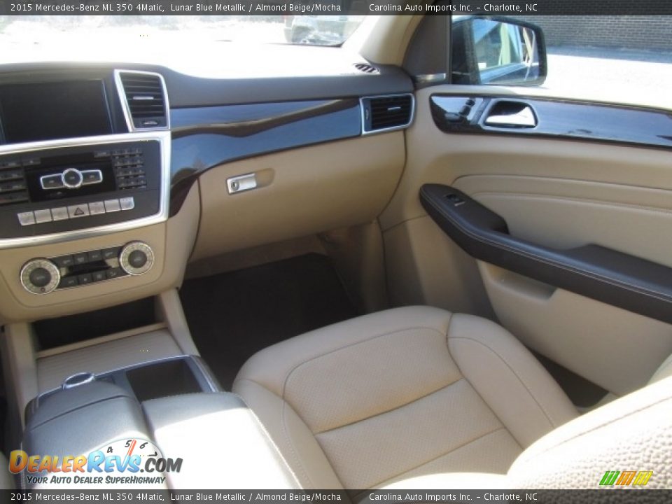 2015 Mercedes-Benz ML 350 4Matic Lunar Blue Metallic / Almond Beige/Mocha Photo #14