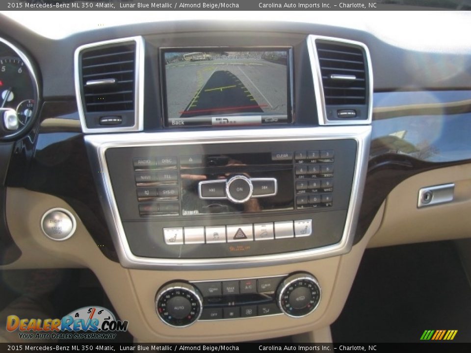 2015 Mercedes-Benz ML 350 4Matic Lunar Blue Metallic / Almond Beige/Mocha Photo #15
