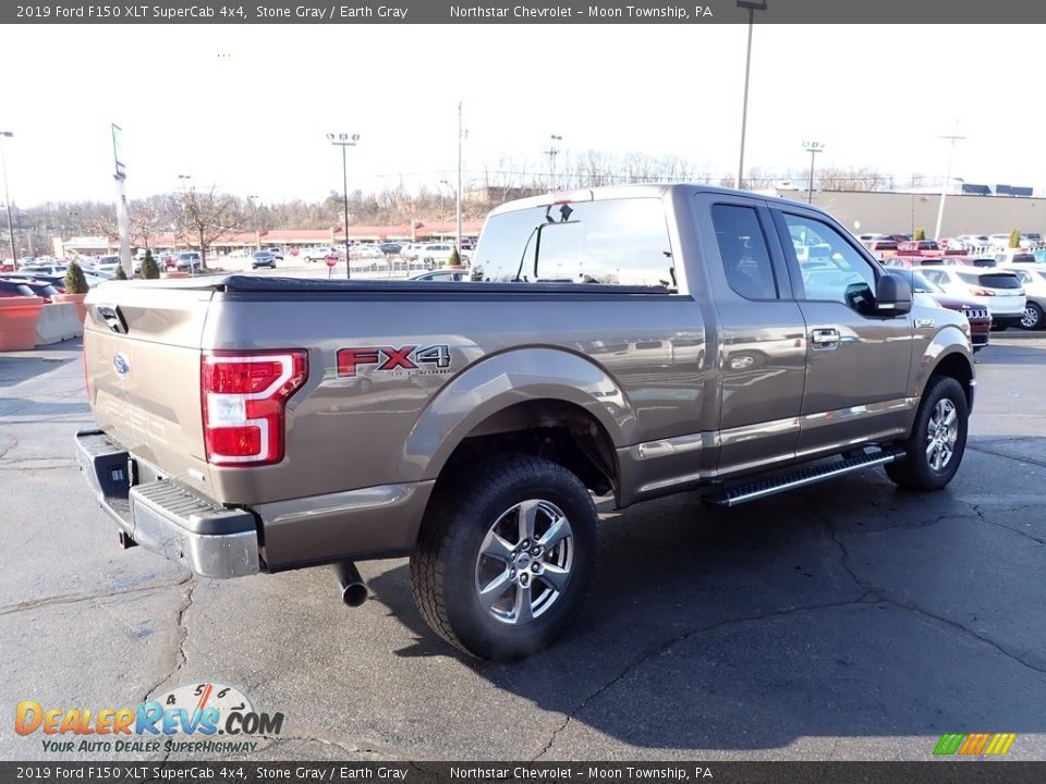 2019 Ford F150 XLT SuperCab 4x4 Stone Gray / Earth Gray Photo #8