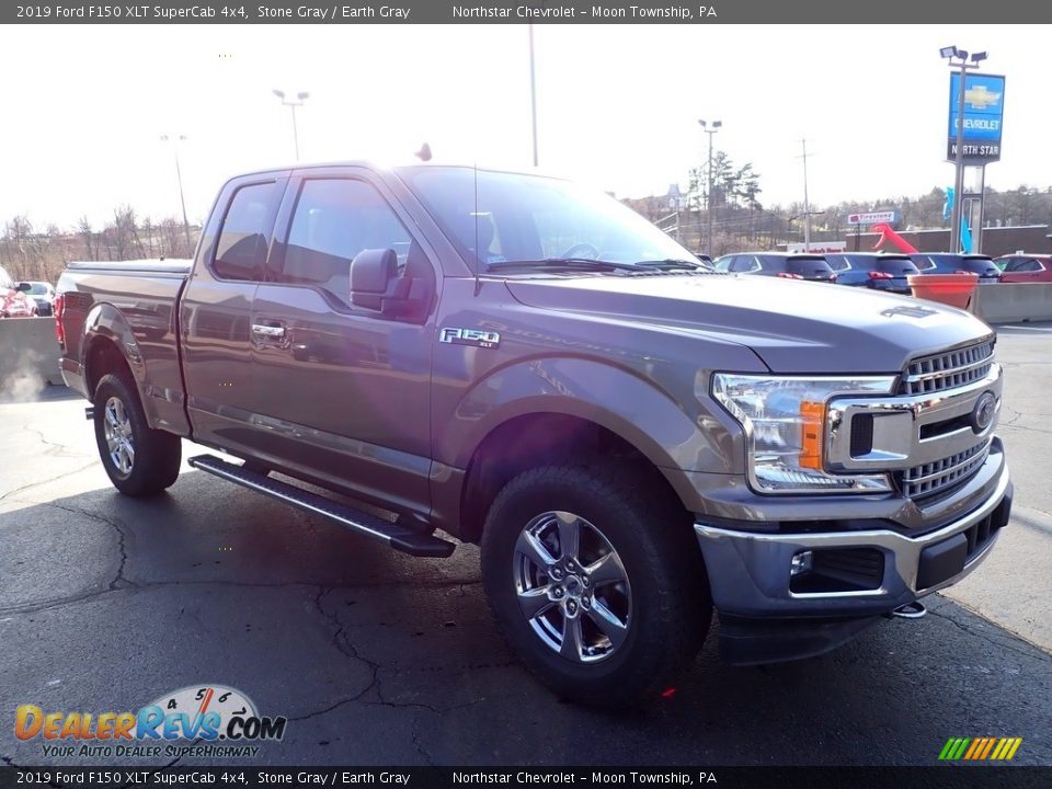 2019 Ford F150 XLT SuperCab 4x4 Stone Gray / Earth Gray Photo #10