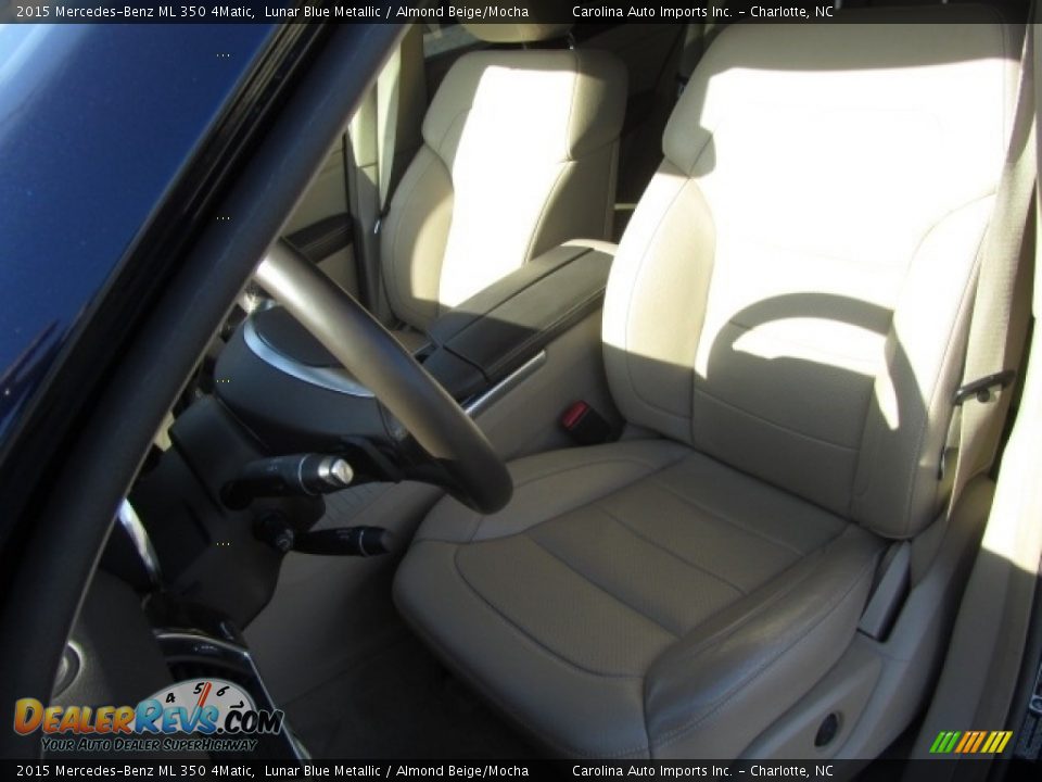 2015 Mercedes-Benz ML 350 4Matic Lunar Blue Metallic / Almond Beige/Mocha Photo #18