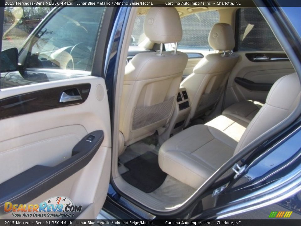 2015 Mercedes-Benz ML 350 4Matic Lunar Blue Metallic / Almond Beige/Mocha Photo #19