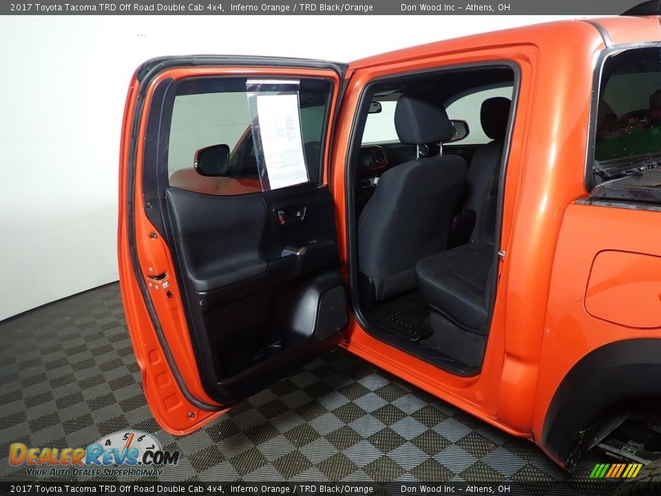 2017 Toyota Tacoma TRD Off Road Double Cab 4x4 Inferno Orange / TRD Black/Orange Photo #35