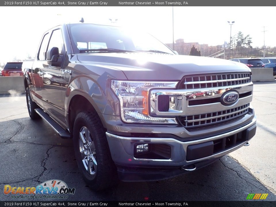 2019 Ford F150 XLT SuperCab 4x4 Stone Gray / Earth Gray Photo #11