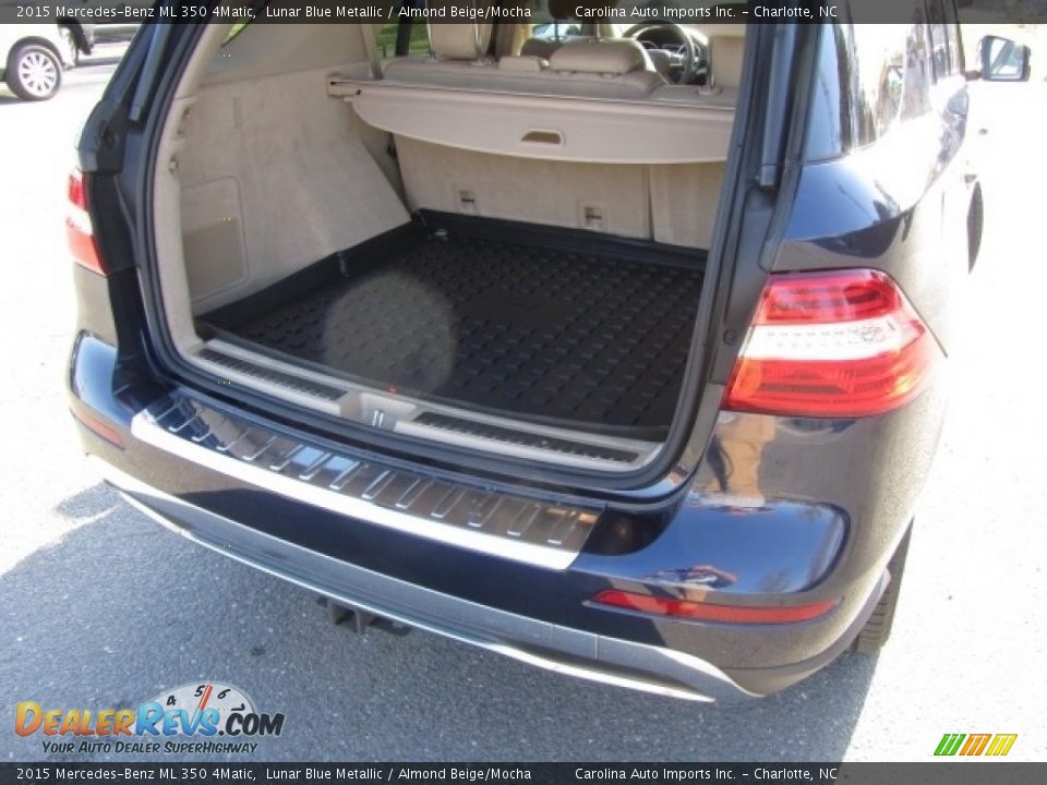 2015 Mercedes-Benz ML 350 4Matic Lunar Blue Metallic / Almond Beige/Mocha Photo #20