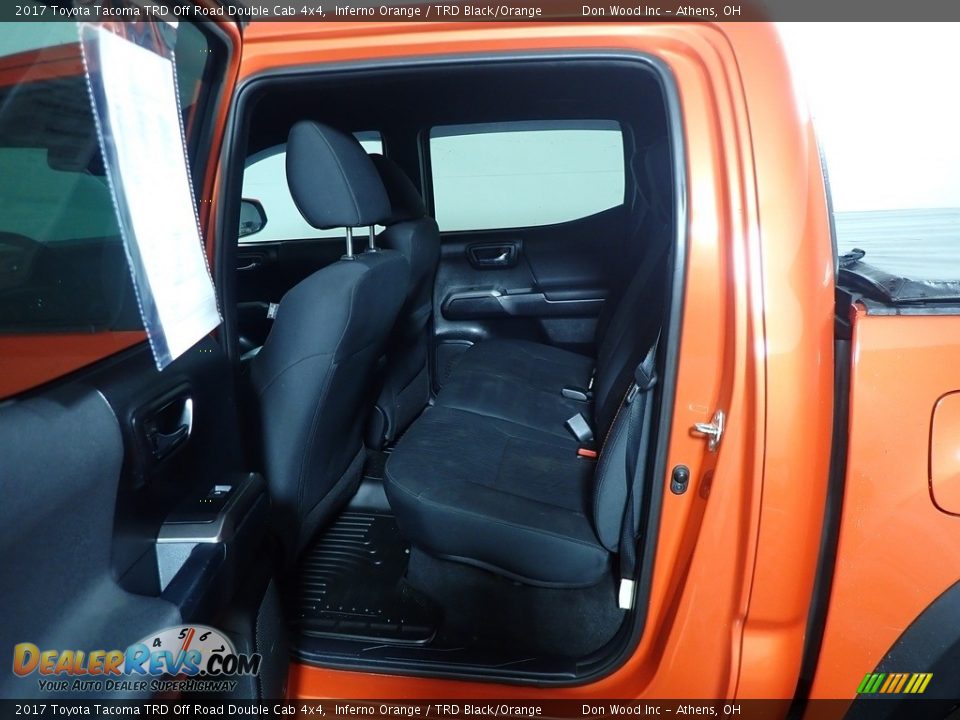 2017 Toyota Tacoma TRD Off Road Double Cab 4x4 Inferno Orange / TRD Black/Orange Photo #36