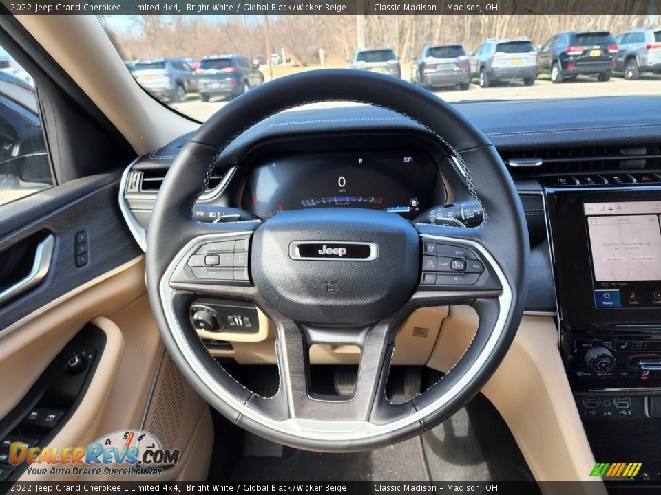 2022 Jeep Grand Cherokee L Limited 4x4 Steering Wheel Photo #6