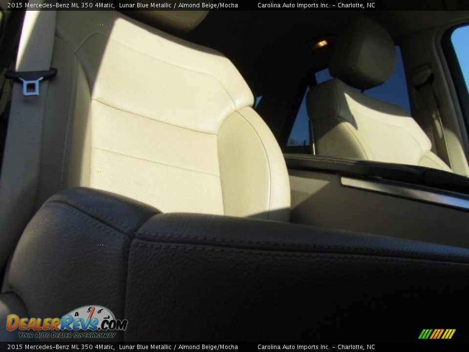 2015 Mercedes-Benz ML 350 4Matic Lunar Blue Metallic / Almond Beige/Mocha Photo #22