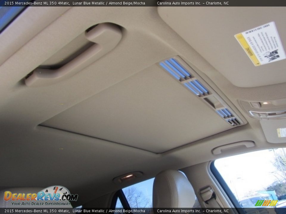 2015 Mercedes-Benz ML 350 4Matic Lunar Blue Metallic / Almond Beige/Mocha Photo #23