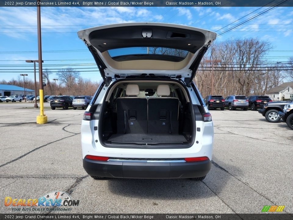 2022 Jeep Grand Cherokee L Limited 4x4 Bright White / Global Black/Wicker Beige Photo #12