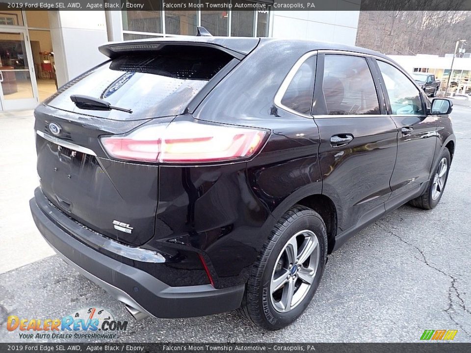 2019 Ford Edge SEL AWD Agate Black / Ebony Photo #2