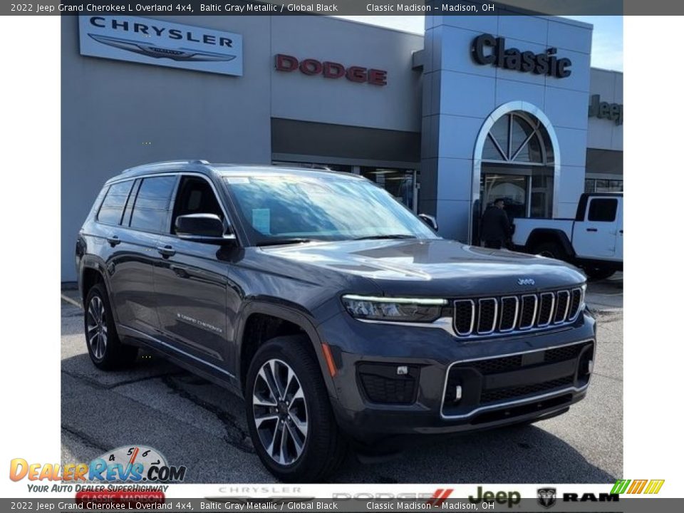 2022 Jeep Grand Cherokee L Overland 4x4 Baltic Gray Metallic / Global Black Photo #1