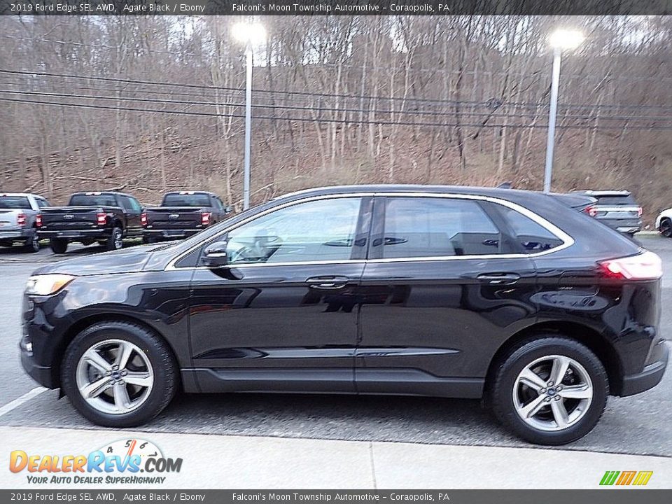 2019 Ford Edge SEL AWD Agate Black / Ebony Photo #6