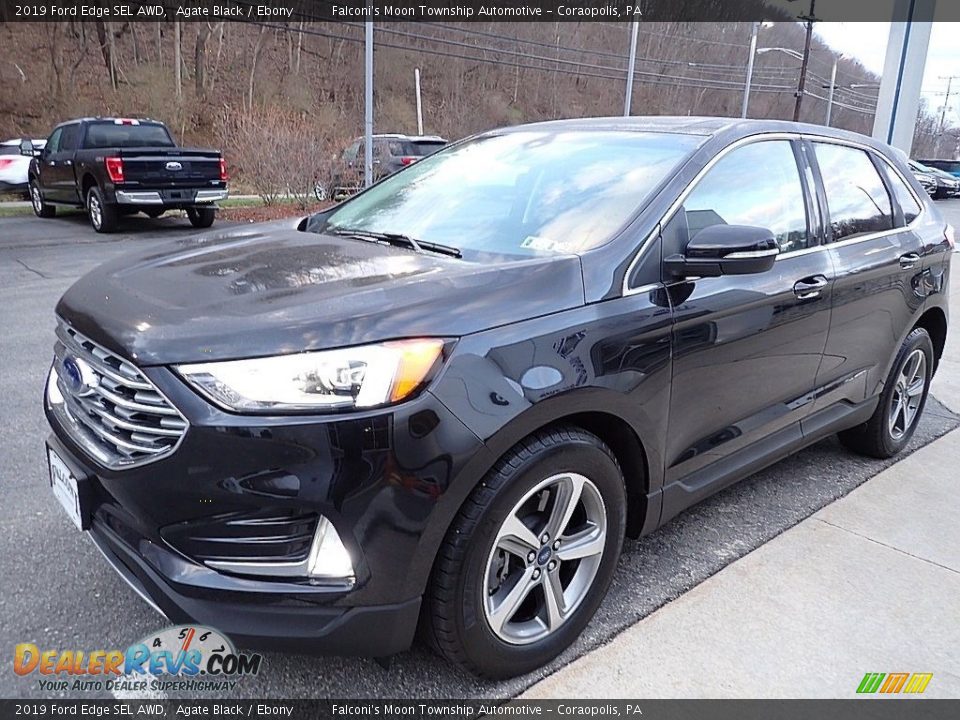 2019 Ford Edge SEL AWD Agate Black / Ebony Photo #7