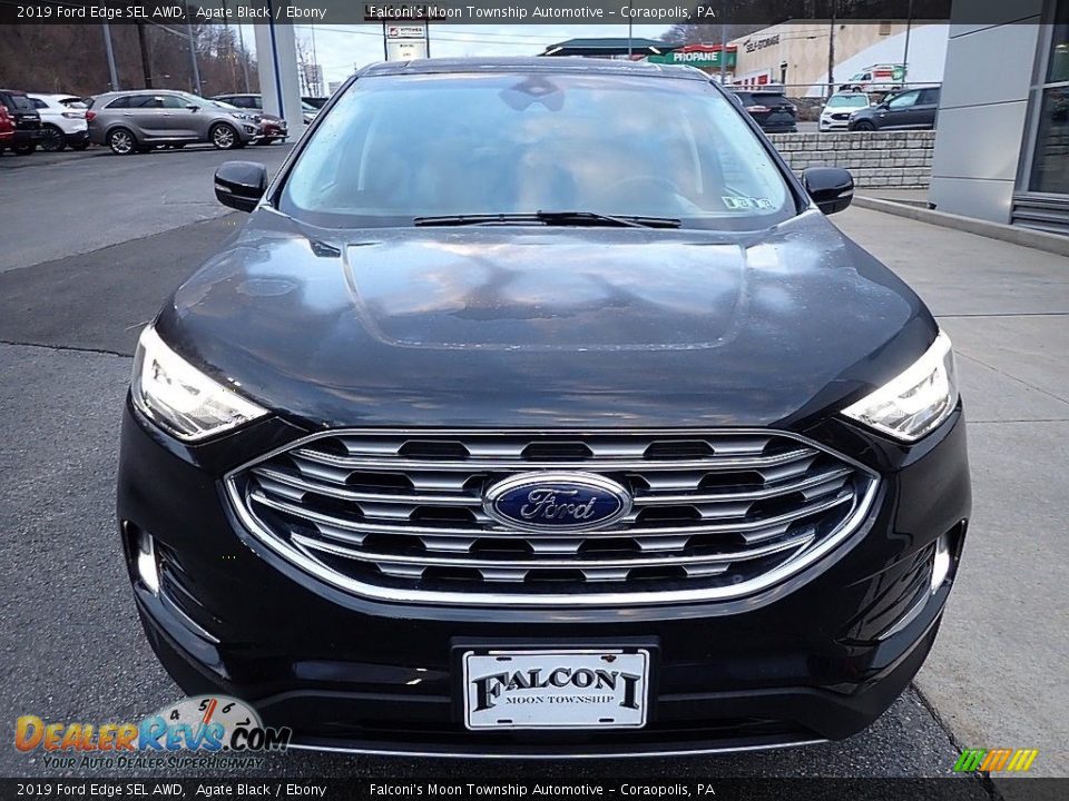 2019 Ford Edge SEL AWD Agate Black / Ebony Photo #8