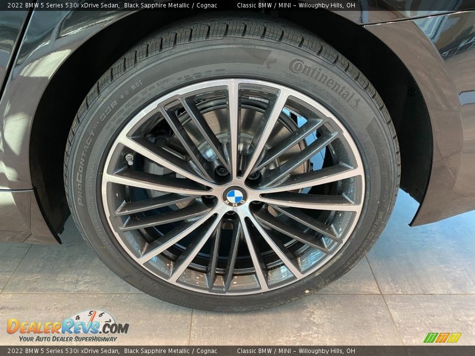 2022 BMW 5 Series 530i xDrive Sedan Black Sapphire Metallic / Cognac Photo #3