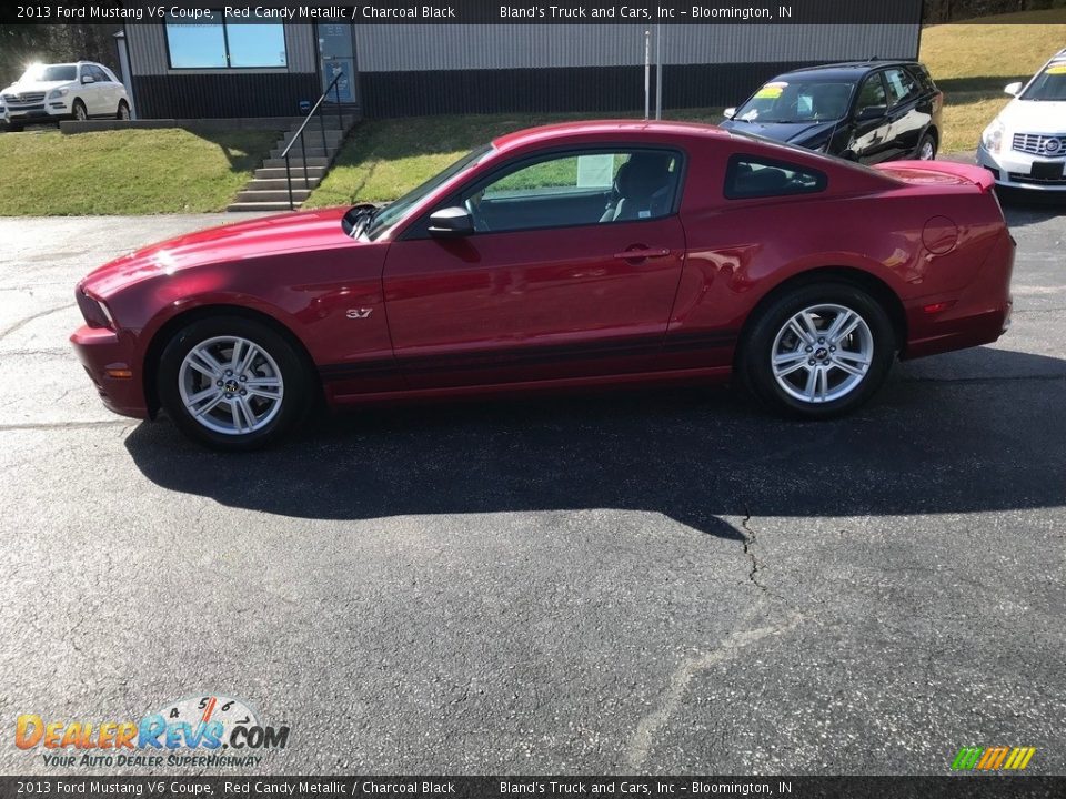2013 Ford Mustang V6 Coupe Red Candy Metallic / Charcoal Black Photo #1