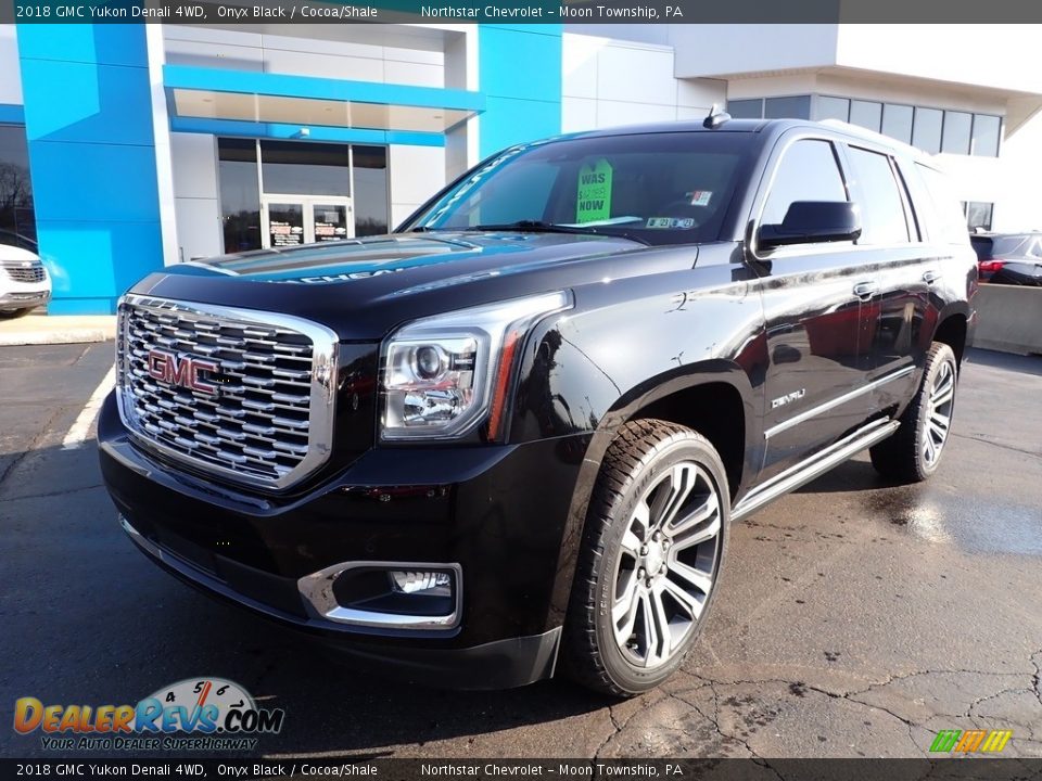 2018 GMC Yukon Denali 4WD Onyx Black / Cocoa/Shale Photo #2