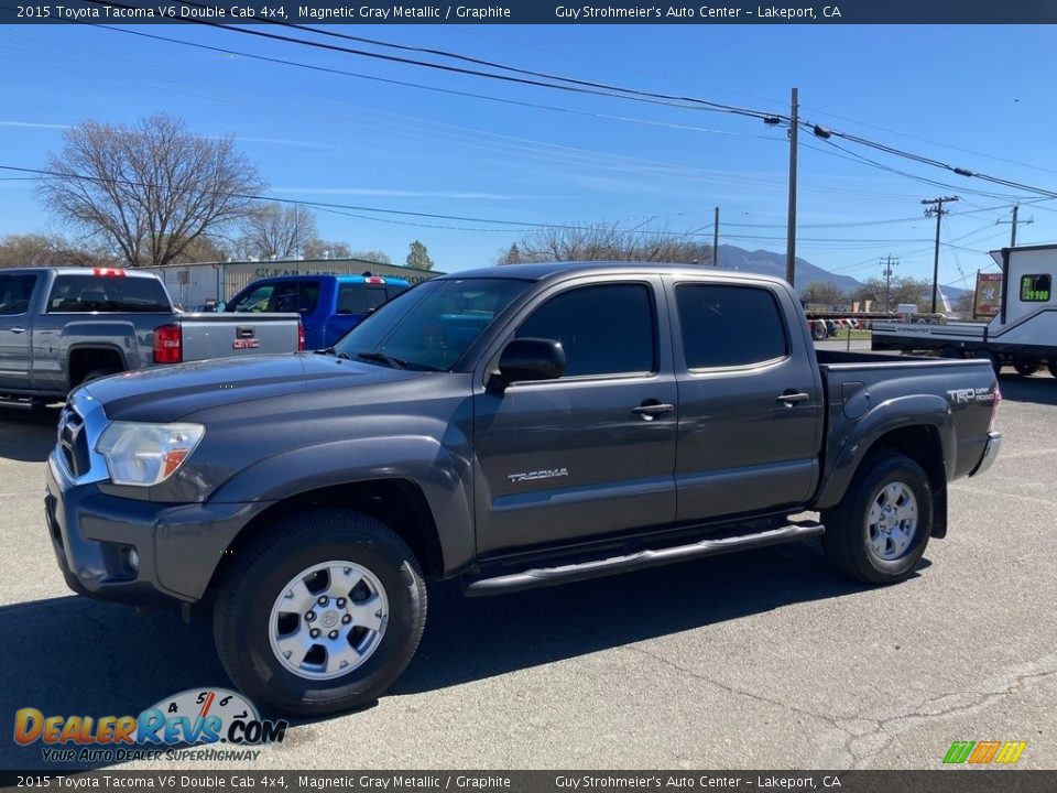 2015 Toyota Tacoma V6 Double Cab 4x4 Magnetic Gray Metallic / Graphite Photo #1