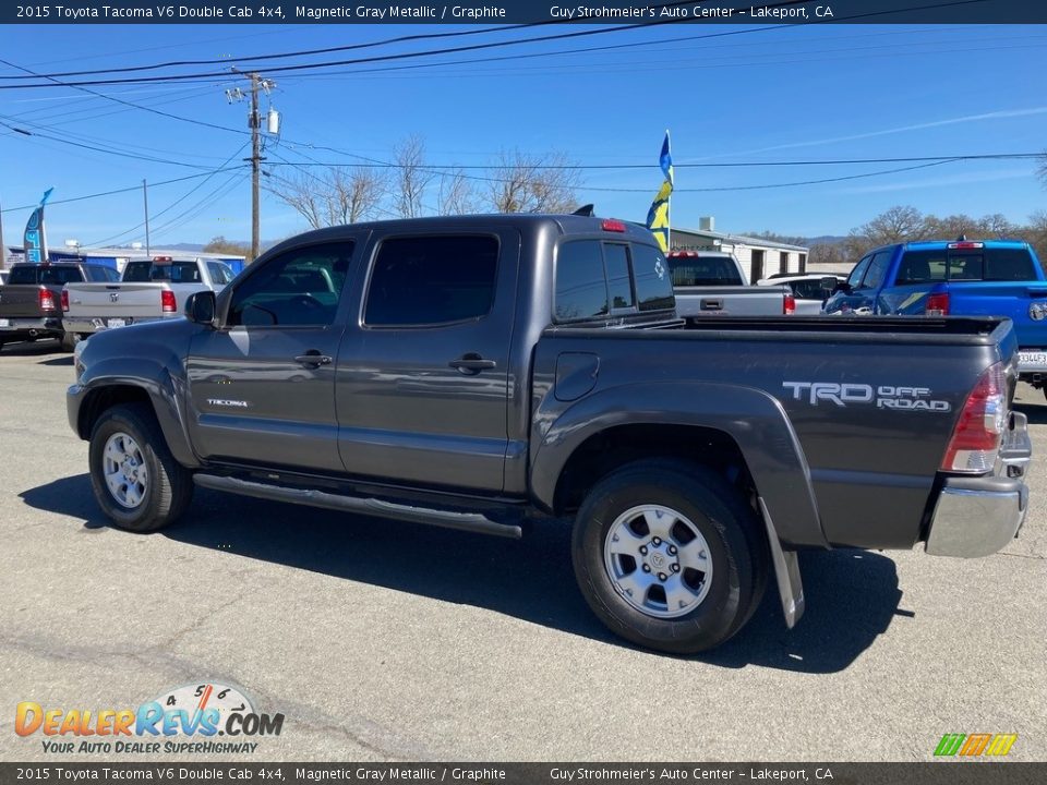 2015 Toyota Tacoma V6 Double Cab 4x4 Magnetic Gray Metallic / Graphite Photo #3