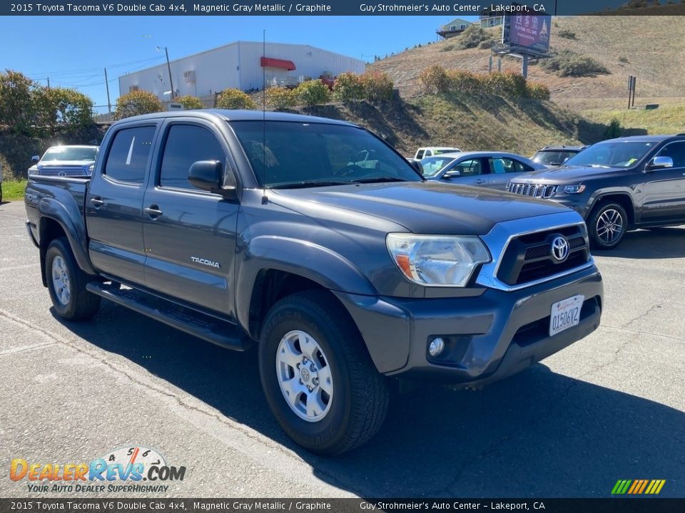 2015 Toyota Tacoma V6 Double Cab 4x4 Magnetic Gray Metallic / Graphite Photo #4