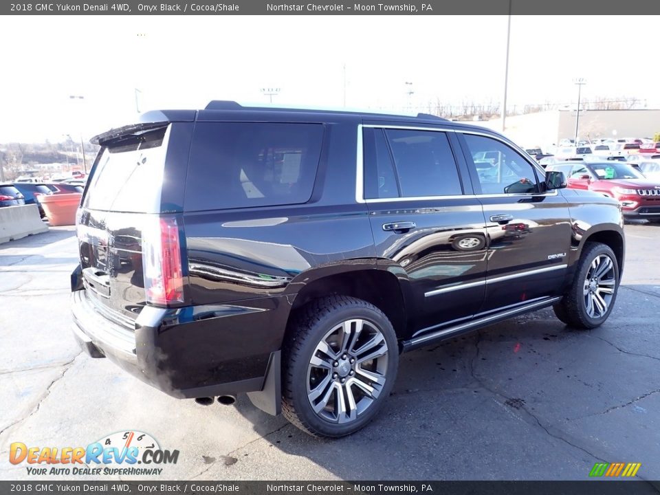 2018 GMC Yukon Denali 4WD Onyx Black / Cocoa/Shale Photo #9