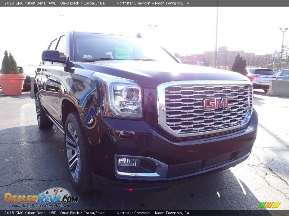 2018 GMC Yukon Denali 4WD Onyx Black / Cocoa/Shale Photo #11