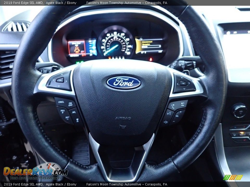 2019 Ford Edge SEL AWD Agate Black / Ebony Photo #24