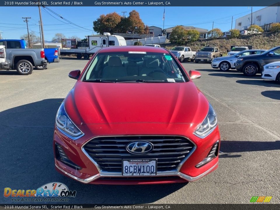 2018 Hyundai Sonata SEL Scarlet Red / Black Photo #1