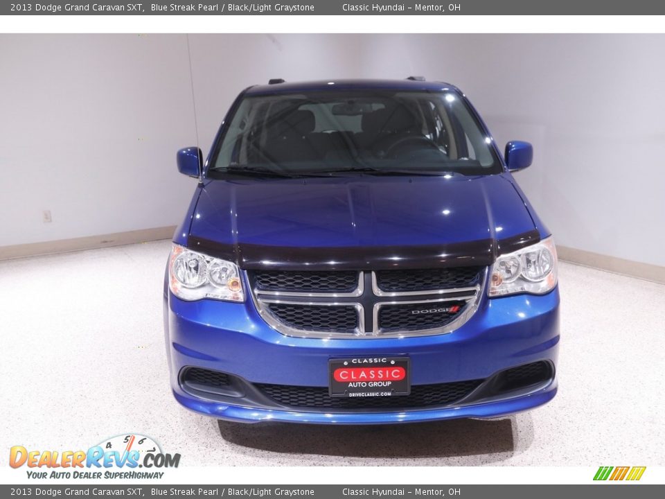 2013 Dodge Grand Caravan SXT Blue Streak Pearl / Black/Light Graystone Photo #2