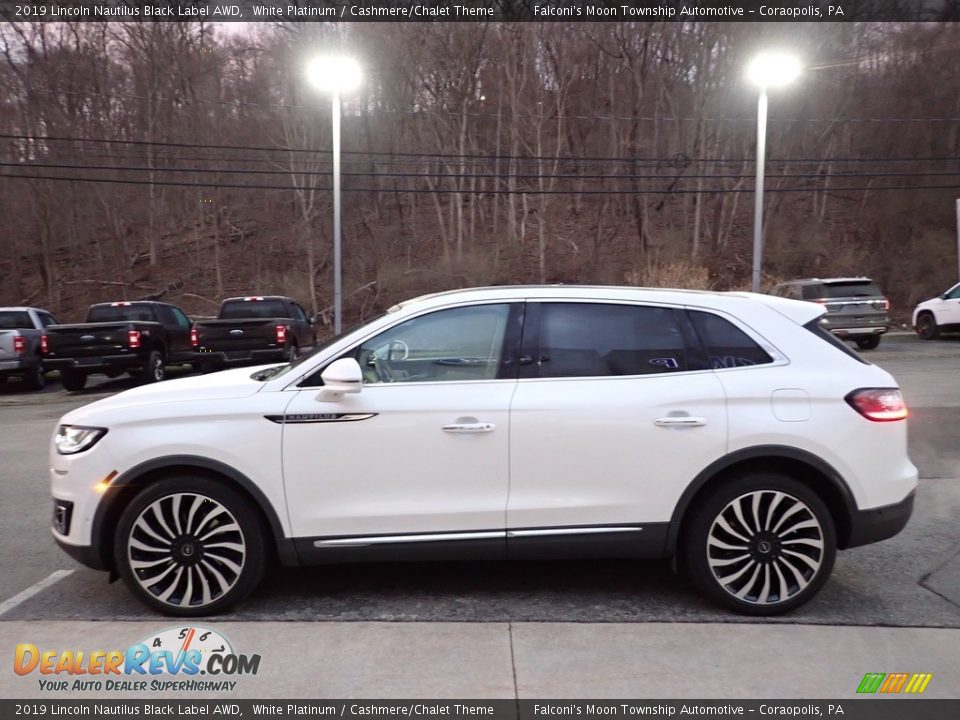 White Platinum 2019 Lincoln Nautilus Black Label AWD Photo #6