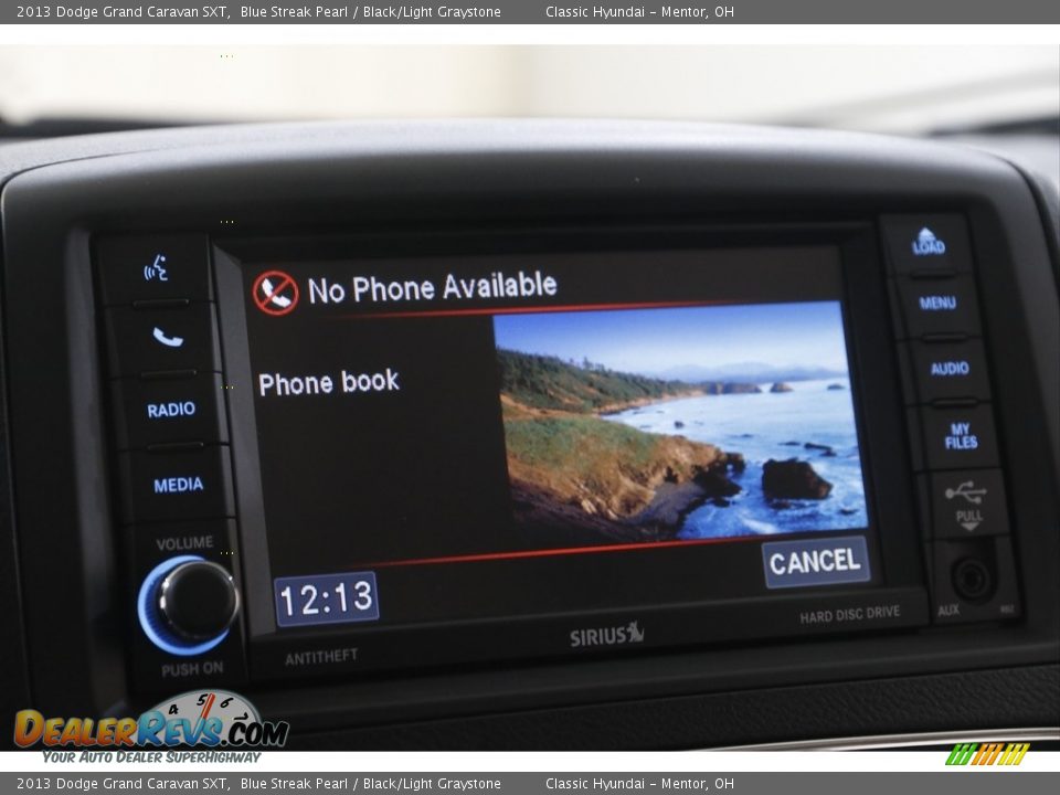 2013 Dodge Grand Caravan SXT Blue Streak Pearl / Black/Light Graystone Photo #11