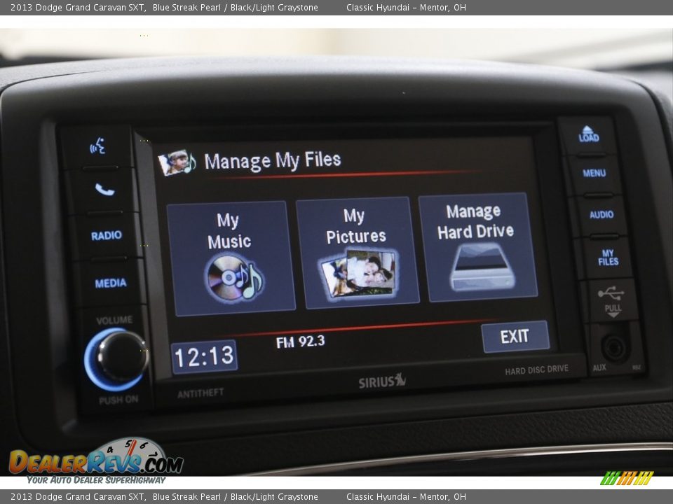 2013 Dodge Grand Caravan SXT Blue Streak Pearl / Black/Light Graystone Photo #12