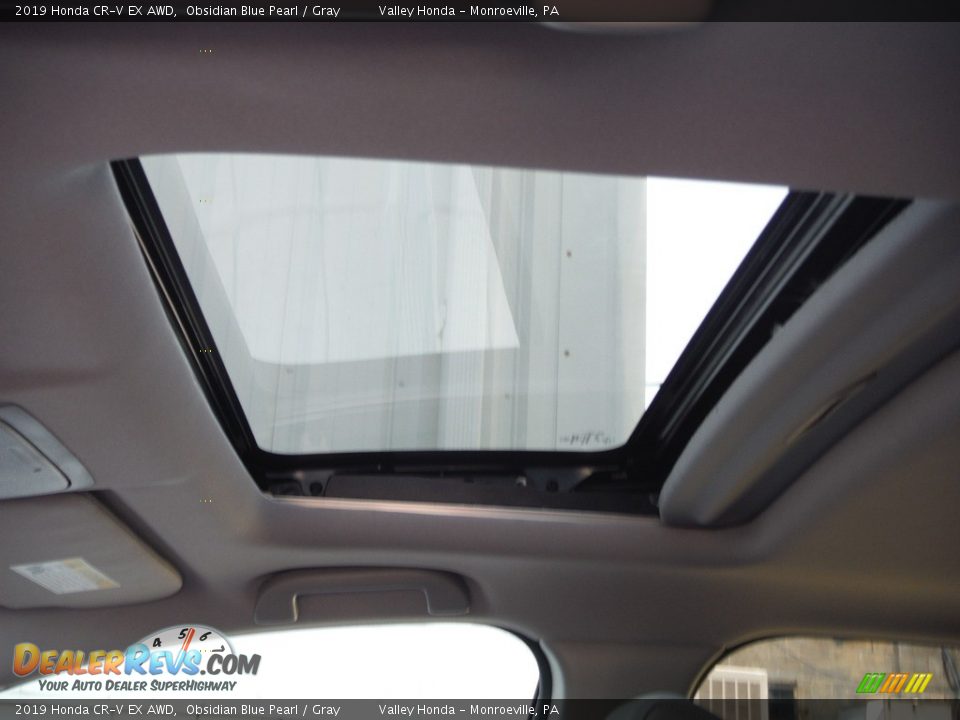 2019 Honda CR-V EX AWD Obsidian Blue Pearl / Gray Photo #10