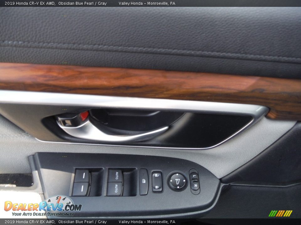 2019 Honda CR-V EX AWD Obsidian Blue Pearl / Gray Photo #11