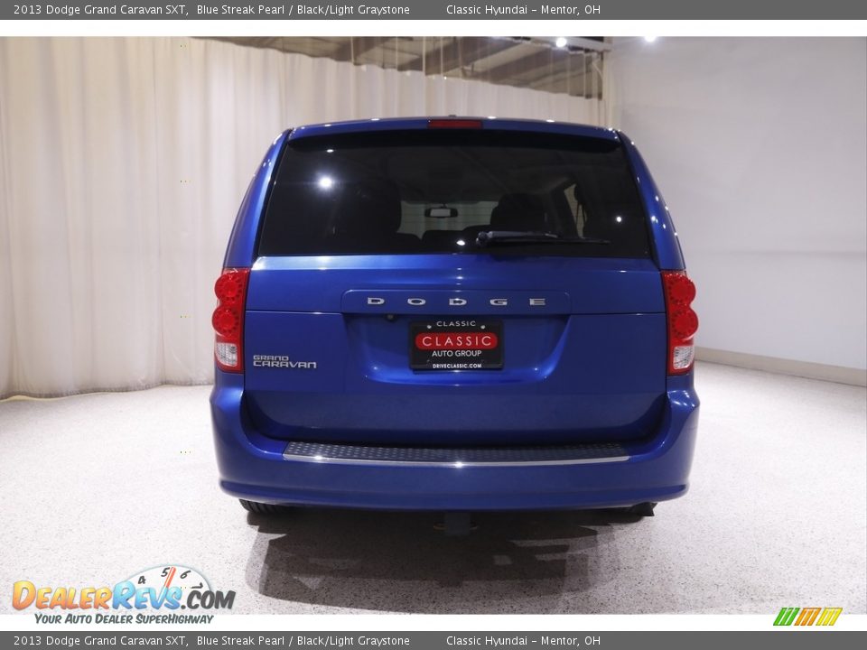 2013 Dodge Grand Caravan SXT Blue Streak Pearl / Black/Light Graystone Photo #19