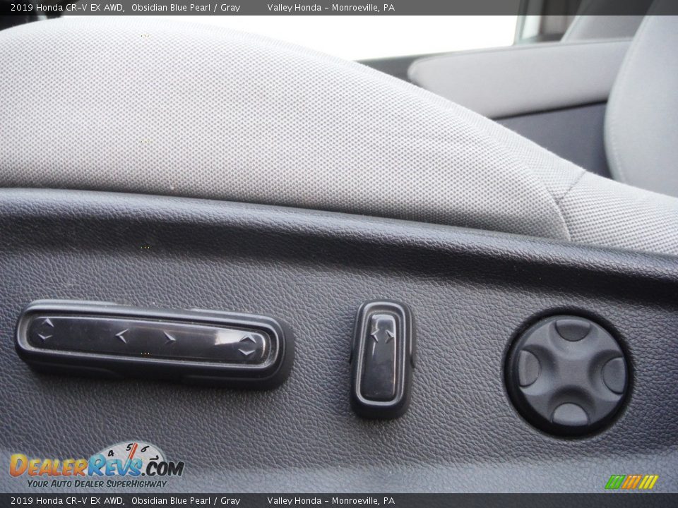 2019 Honda CR-V EX AWD Obsidian Blue Pearl / Gray Photo #15