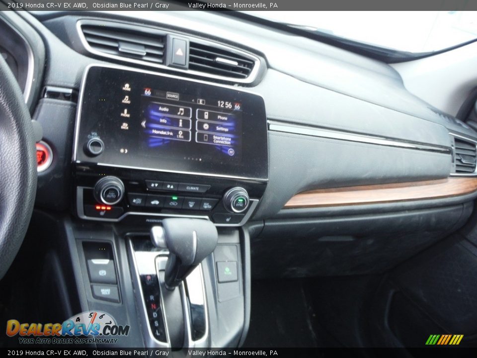 2019 Honda CR-V EX AWD Obsidian Blue Pearl / Gray Photo #17