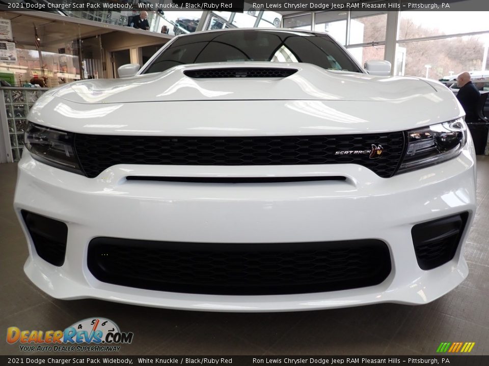 2021 Dodge Charger Scat Pack Widebody White Knuckle / Black/Ruby Red Photo #9