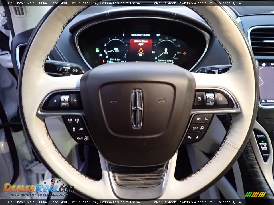 2019 Lincoln Nautilus Black Label AWD Steering Wheel Photo #24