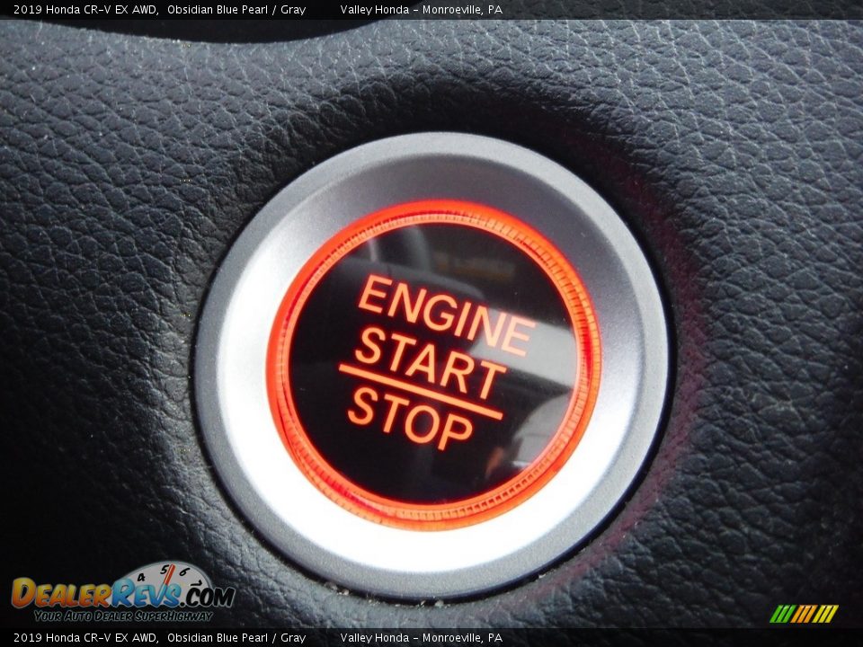 2019 Honda CR-V EX AWD Obsidian Blue Pearl / Gray Photo #20